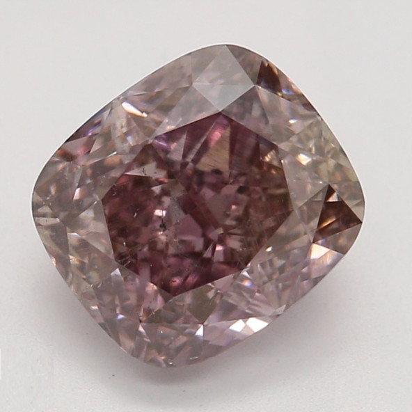 Farebný diamant cushion, fancy hnedoružový, GIA 6872500266 R5