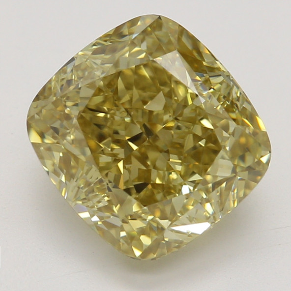 Farebný diamant cushion, fancy hnedožltý, GIA 2872710182 Y5
