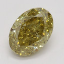 Farebný diamant ovál, fancy hnedožltý, 1,04ct, GIA