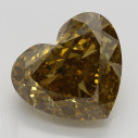 Farebný diamant srdce, fancy deep hnedožltý, 12,88ct, GIA