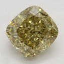 Farebný diamant cushion, fancy dark hnedožltý, 1,2ct, GIA