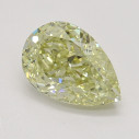 Farebný diamant hruška, fancy hnedasto-zelenkasto žltý, 0,84ct, GIA