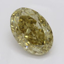 Farebný diamant ovál, fancy hnedasto-žltý, 1,08ct, GIA
