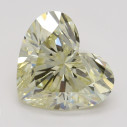 Farebný diamant srdce, fancy light hnedasto-žltý, 3,04ct, GIA