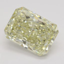 Farebný diamant radiant, fancy light hnedasto-žltý, 3,04ct, GIA