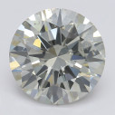 Farebný diamant okrúhly briliant, faint sivý, 2,01ct, GIA