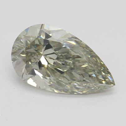 Farebný diamant hruška, fancy sivo-zelenkasto žltý, GIA 9871870399 Y5