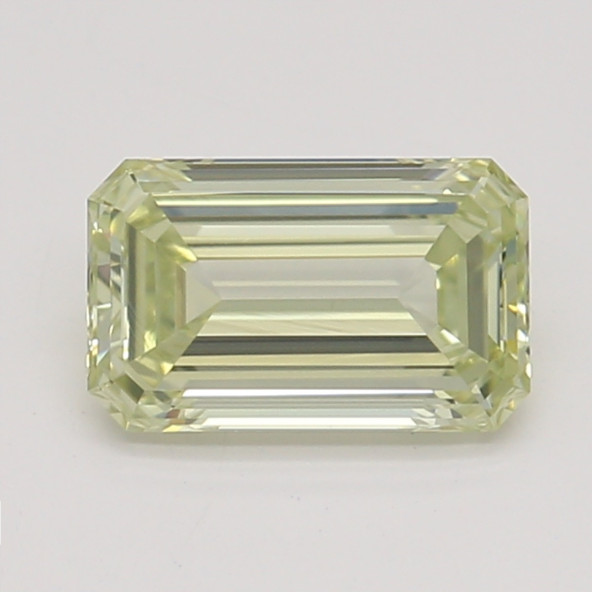 Farebný diamant emerald, fancy light zelenkasto žltý, GIA 5870650095 Y4
