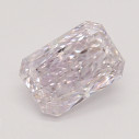 Farebný diamant radiant, fancy light ružovkasto fialový, 0,5ct, GIA