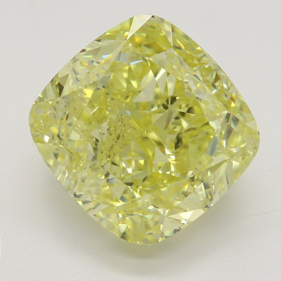 Farebný diamant cushion, fancy intense žltý, GIA 4872660264 Y6