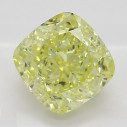 Farebný diamant cushion, fancy intense žltý, 1,01ct, GIA