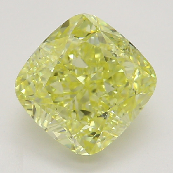 Farebný diamant cushion, fancy intense žltý, GIA 7873200477 Y6