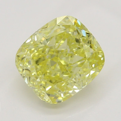 Farebný diamant cushion, fancy intense žltý, GIA 5871730565 Y6