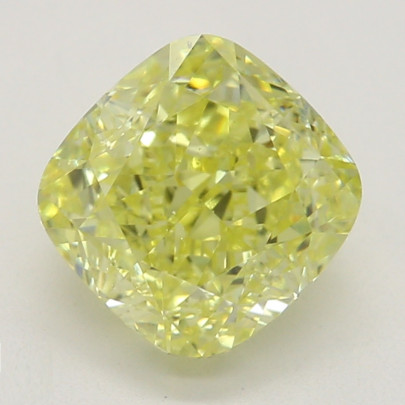 Farebný diamant cushion, fancy intense žltý, GIA 1872670250 Y6