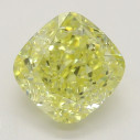 Farebný diamant cushion, fancy intense žltý, 1,2ct, GIA