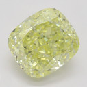 Farebný diamant cushion, fancy žltý, 1,31ct, GIA