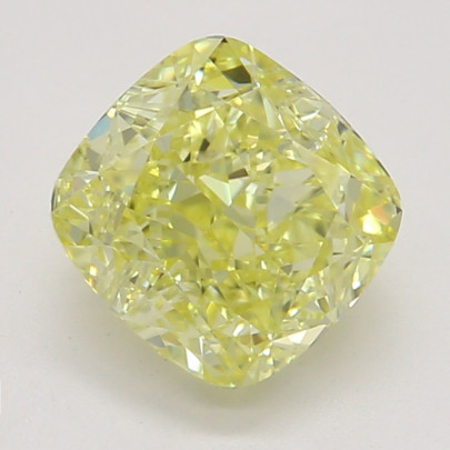 Farebný diamant cushion, fancy intense žltý, GIA 9873190029 Y6