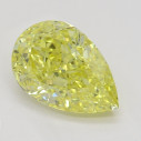 Farebný diamant hruška, fancy intense žltý, 1,12ct, GIA