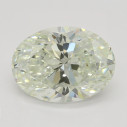 Farebný diamant ovál, very light žltozelený, 2,01ct, GIA