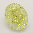 Farebný diamant oval, fancy intense žltý, 3,1ct, GIA