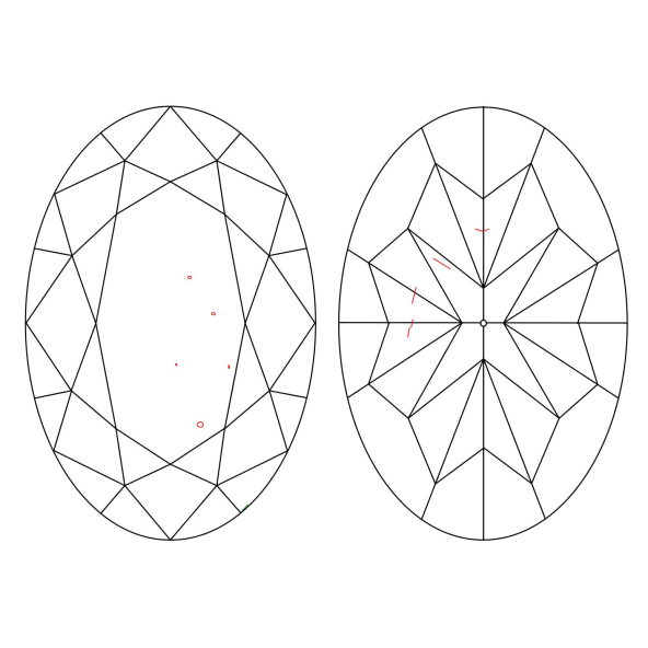 Inkluzie a cistota v prirodnom farebnom diamante oval fancy žltohnedý 3.52 ct VS2 9828440059_T5