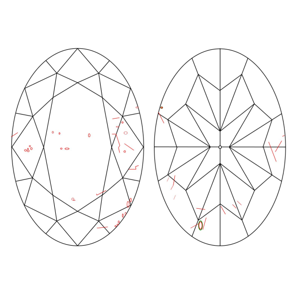 Inkluzie a cistota v prirodnom farebnom diamante oval fancy intense žltý 3.01 ct SI1 7842240037_Y6