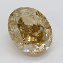 Farebný diamant oval, fancy hnedožltý, 3,71ct, GIA