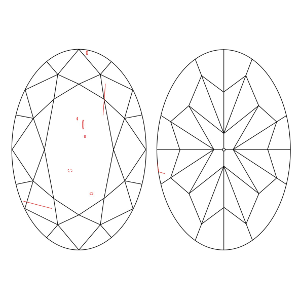 Inkluzie a cistota v prirodnom farebnom diamante oval fancy dark tmavo hnedý 3.63 ct SI2 2828420422_T9
