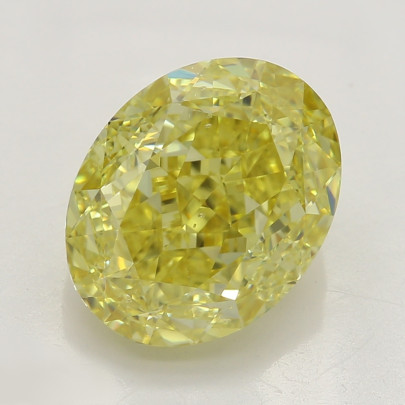 Prírodný farebný diamant s GIA certifikatom oval fancy intense žltý 2.83 ct SI1 3830360043_Y6