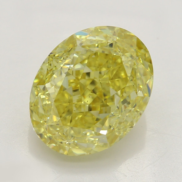Prírodný farebný diamant s GIA certifikatom oval fancy intense žltý 2.83 ct SI1 3830360043_Y6