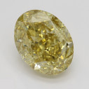 Farebný diamant oval, fancy s nahnedlo žltou farbou, 2,61ct, GIA
