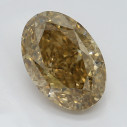 Farebný diamant oval, fancy žltohnedý, 1,66ct, GIA
