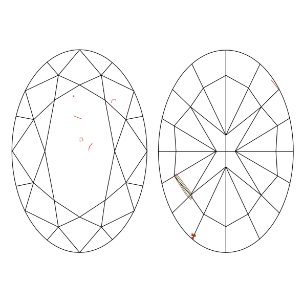 Inkluzie a cistota v prirodnom farebnom diamante oval fancy dark tmavo hnedý 1.30 ct VS2 3828920523_T9