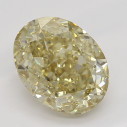 Farebný diamant oval, fancy s nahnedlo žltou farbou, 1,03ct, GIA