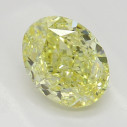 Farebný diamant oval, fancy intense žltý, 1,05ct, GIA