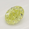 Farebný diamant oval, fancy intense žltý, 0,71ct, GIA