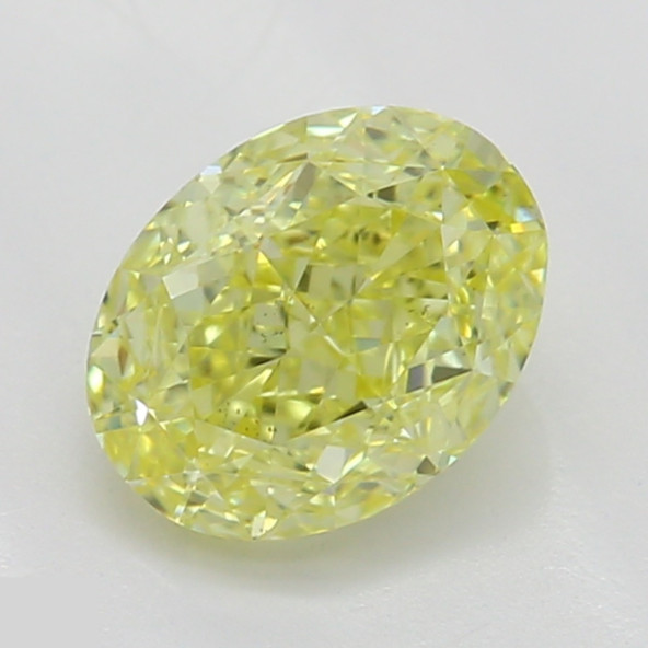 Prírodný farebný diamant s GIA certifikatom oval fancy intense žltý 0.63 ct SI1 2829540282_Y6
