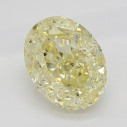 Farebný diamant oval, fancy žltý, 0,53ct, GIA