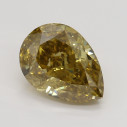 Farebný diamant slza, fancy deep hnedo žltý, 1,57ct, GIA