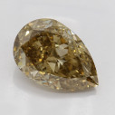 Farebný diamant slza, fancy hnedožltý, 1,82ct, GIA