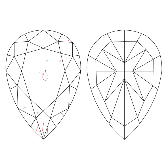 Inkluzie a cistota v prirodnom farebnom diamante slza fancy light hnedo ružový 1.12 ct VS2 1826230360_R4