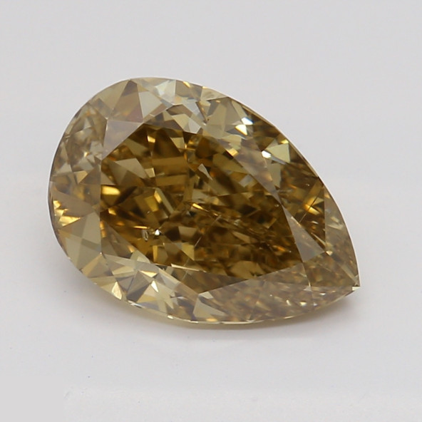 Prírodný farebný diamant s GIA certifikatom slza fancy dark tmavo hnedo-žltý 1.16 ct SI1 2827750192_Y9