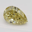 Farebný diamant slza, fancy s nahnedlo žltou farbou, 1,37ct, GIA