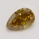 Farebný diamant slza, fancy deep hnedo žltý, 0,75ct, GIA