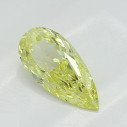 Farebný diamant slza, fancy intense žltý, 0,43ct, GIA