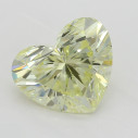 Farebný diamant srdce, fancy light žltý, 2,01ct, GIA