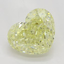 Farebný diamant srdce, fancy žltý, 1,04ct, GIA