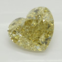 Farebný diamant srdce, fancy s nahnedlo žltou farbou, 1,03ct, GIA