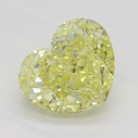 Farebný diamant srdce, fancy intense žltý, 1,11ct, GIA
