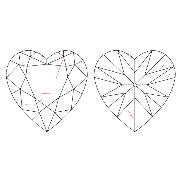 Inkluzie a cistota v prirodnom farebnom diamante srdce fancy dark tmavo žltkasto hnedý 1.05 ct SI2 7828440107_T9